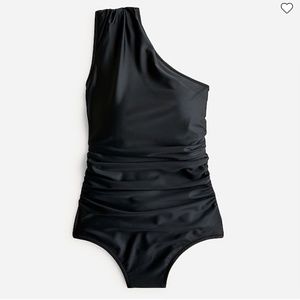 NWT J. Crew Ruched one-shoulder one-piece